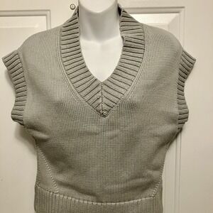 Alp N Rock ANR+ Size Small Patrice V-Neck Sweater Vest Pale Green Women's